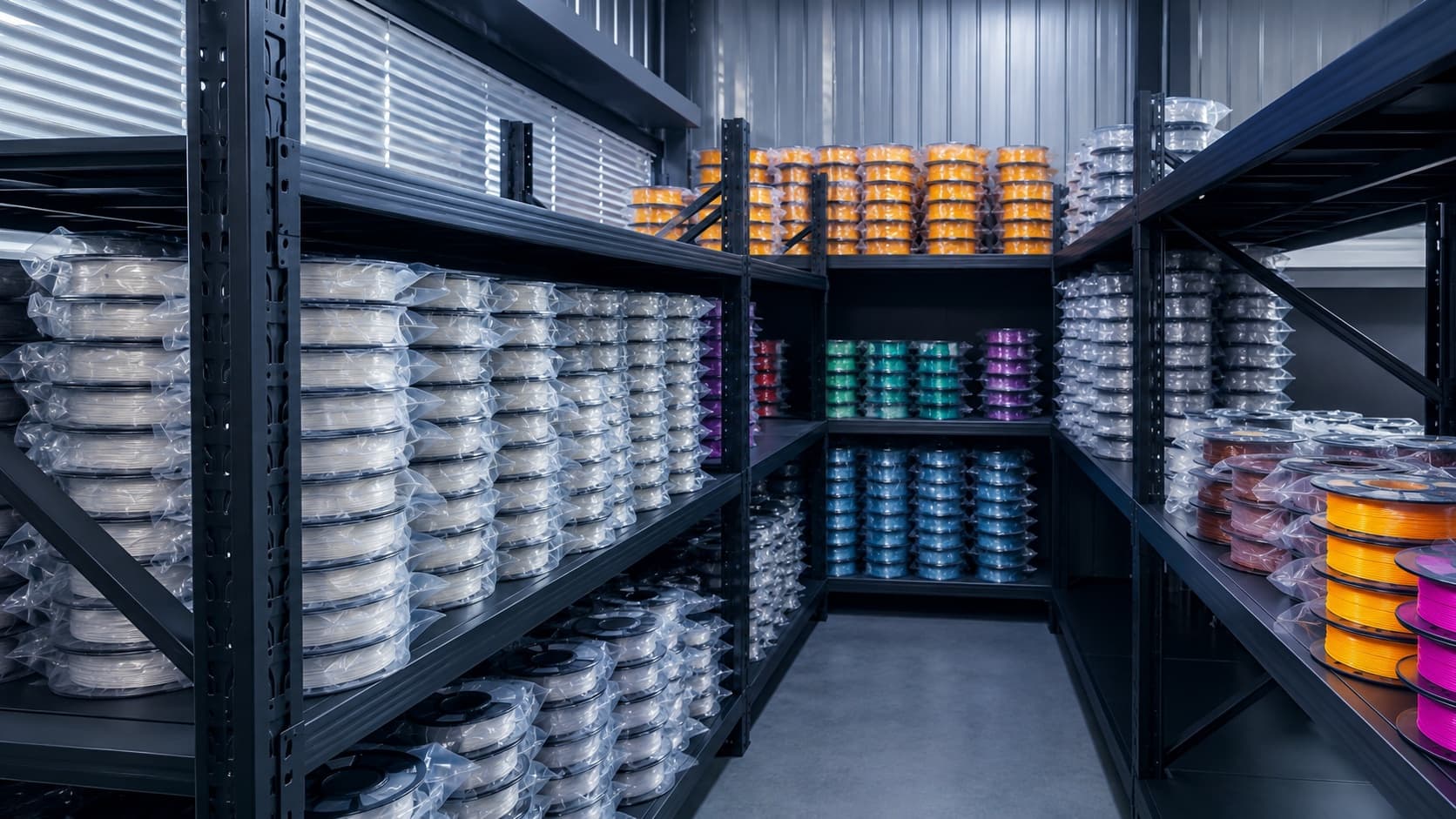 Organized filament inventory for scalable B2B supply