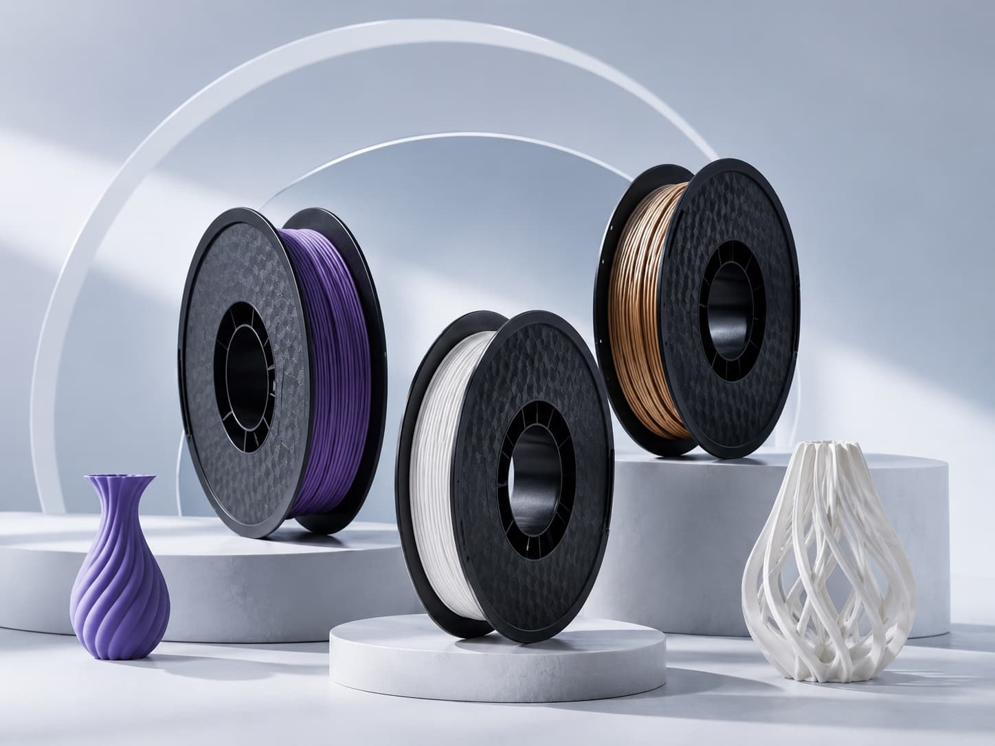 Premium FDM filament spool product display